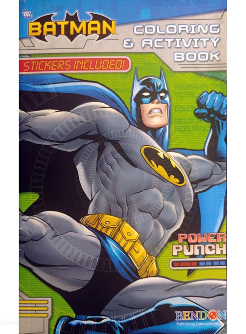 Zap Crunch Batman Coloring Book #1833-3--Batman & Robin fight