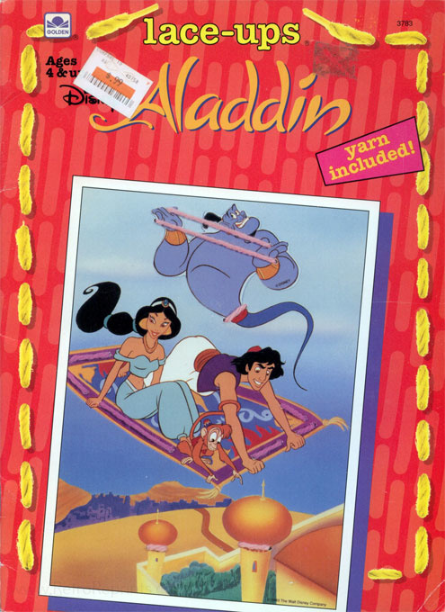 Aladdin, Disney's Lace-Ups  Coloring Books at Retro Reprints - The world's  largest coloring book archive!