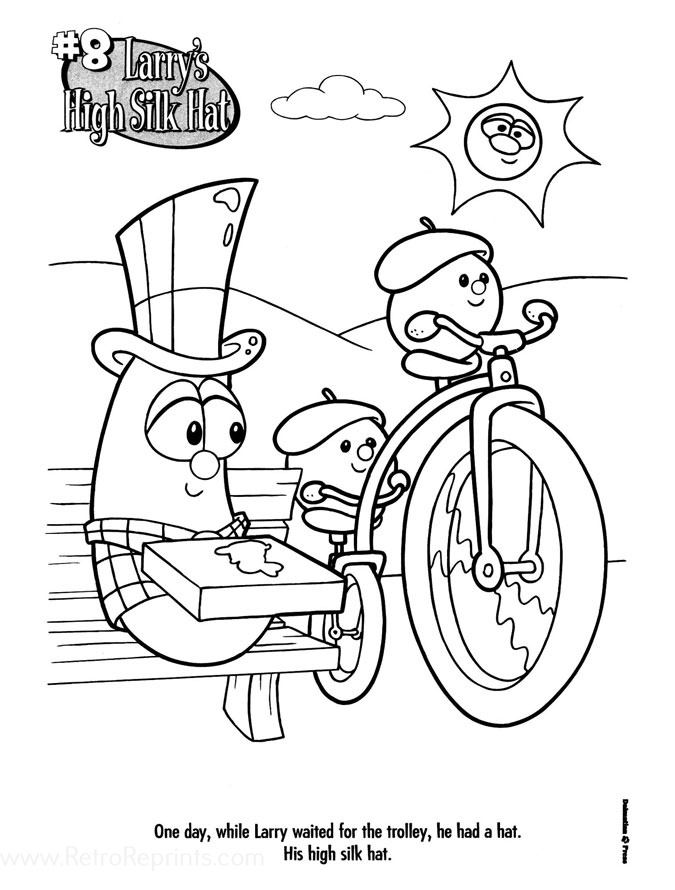 veggie tales coloring pages downloads