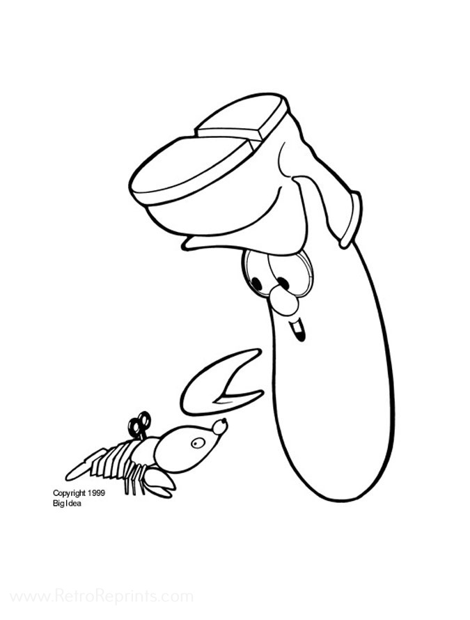 veggie tales coloring pages downloads