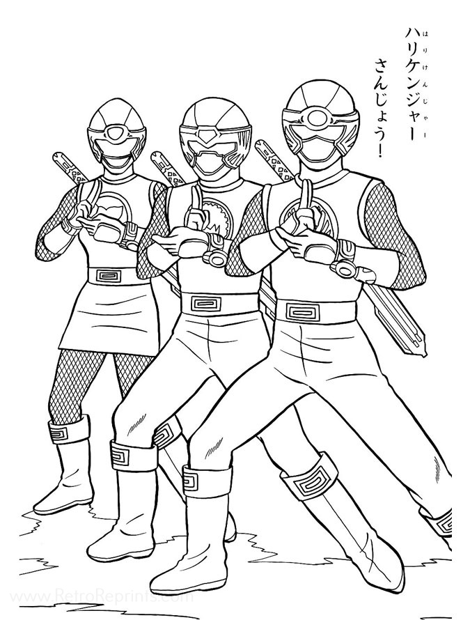 power rangers coloring page